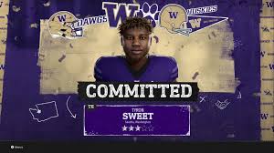 Recruit signing card showing a committed recruit